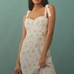 Reformation Vale Linen Dress